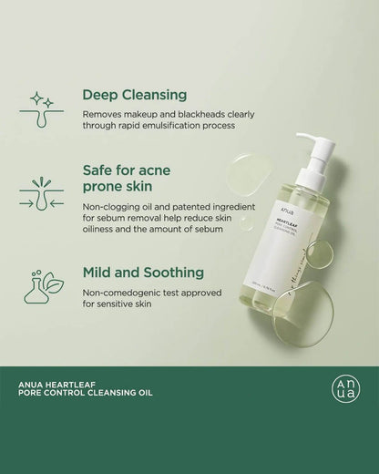 Anua - Heartleaf Pore Control Cleansing Oil - 200ml