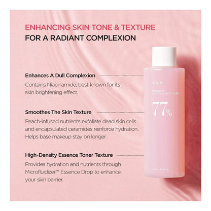 Anua - Peach 77 Niacin Essence Toner 77% 250ml