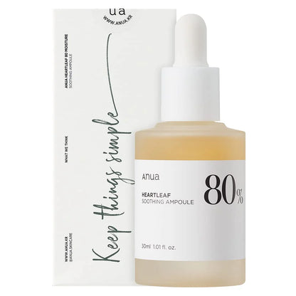 Anua Heartleaf 80 Moisture Soothing Ampuole 80% 30ml