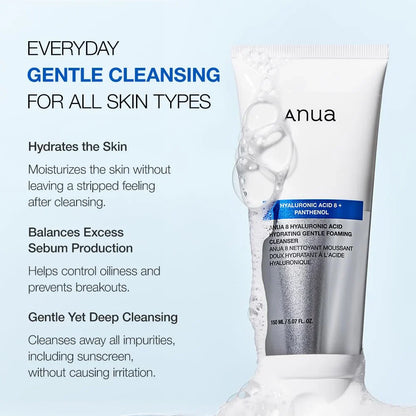 Anua Hyaluronic Acid Hydrating Gentle Foaming Cleanser 150ml
