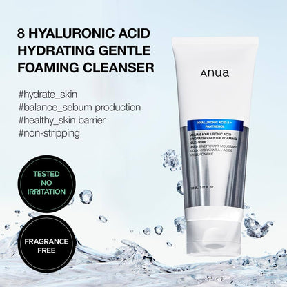 Anua Hyaluronic Acid Hydrating Gentle Foaming Cleanser 150ml