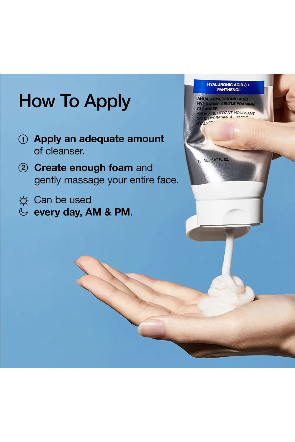 Anua Hyaluronic Acid Hydrating Gentle Foaming Cleanser 150ml