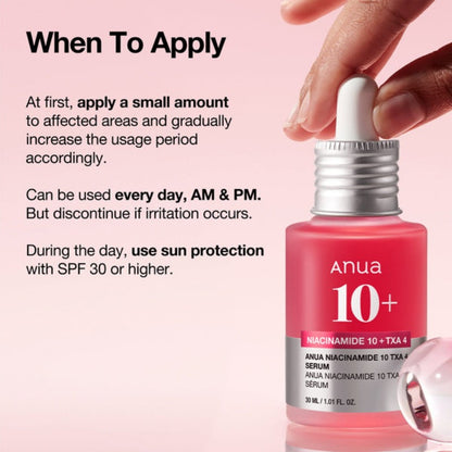 Anua Niacinamide 10%+TXA 4% Serum 30ml