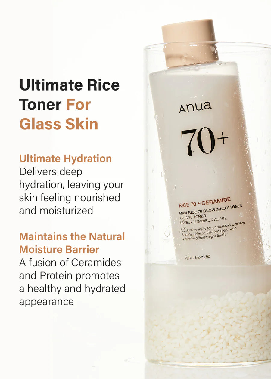 Anua Rice 70 Glow Milky Toner 250ml