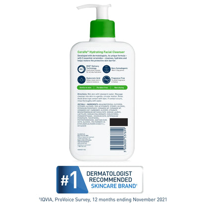 CeraVe Hydrating Facial Cleanser For Normal to Dry Skin 237ml