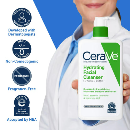 CeraVe Hydrating Facial Cleanser For Normal to Dry Skin 237ml