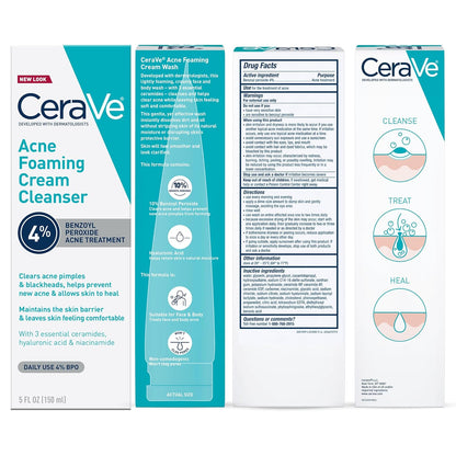 CeraVe Acne Foaming Cream Cleanser 150ml