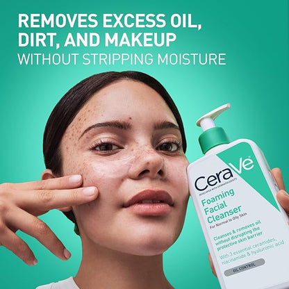 CeraVe Foaming Facial Cleanser Normal to Oily Skin 237ml