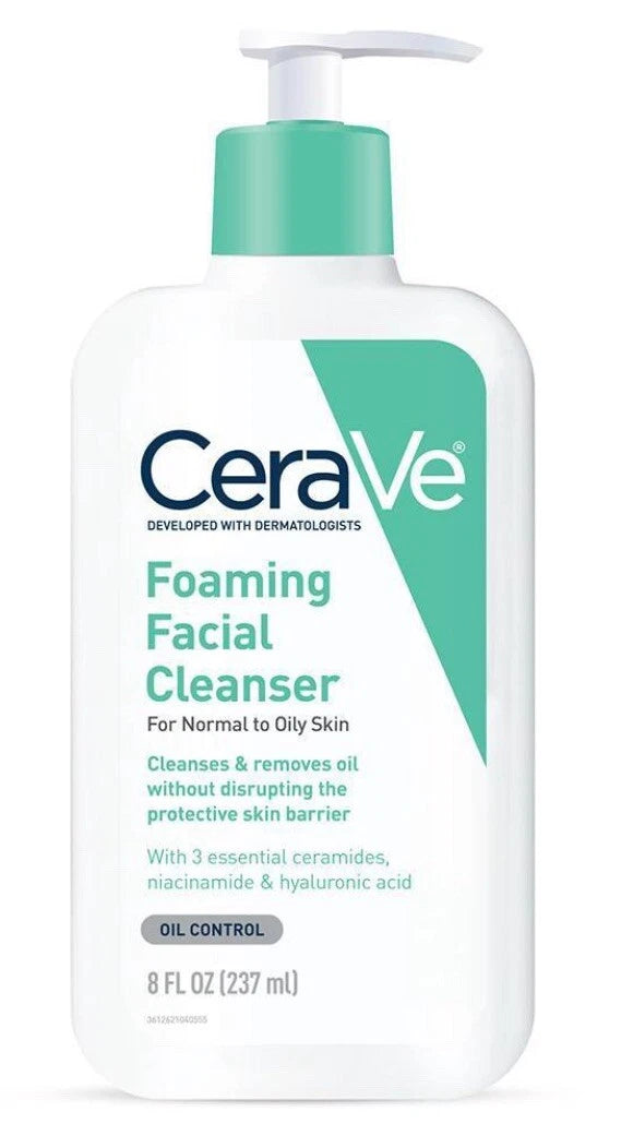 CeraVe Foaming Facial Cleanser Normal to Oily Skin 237ml