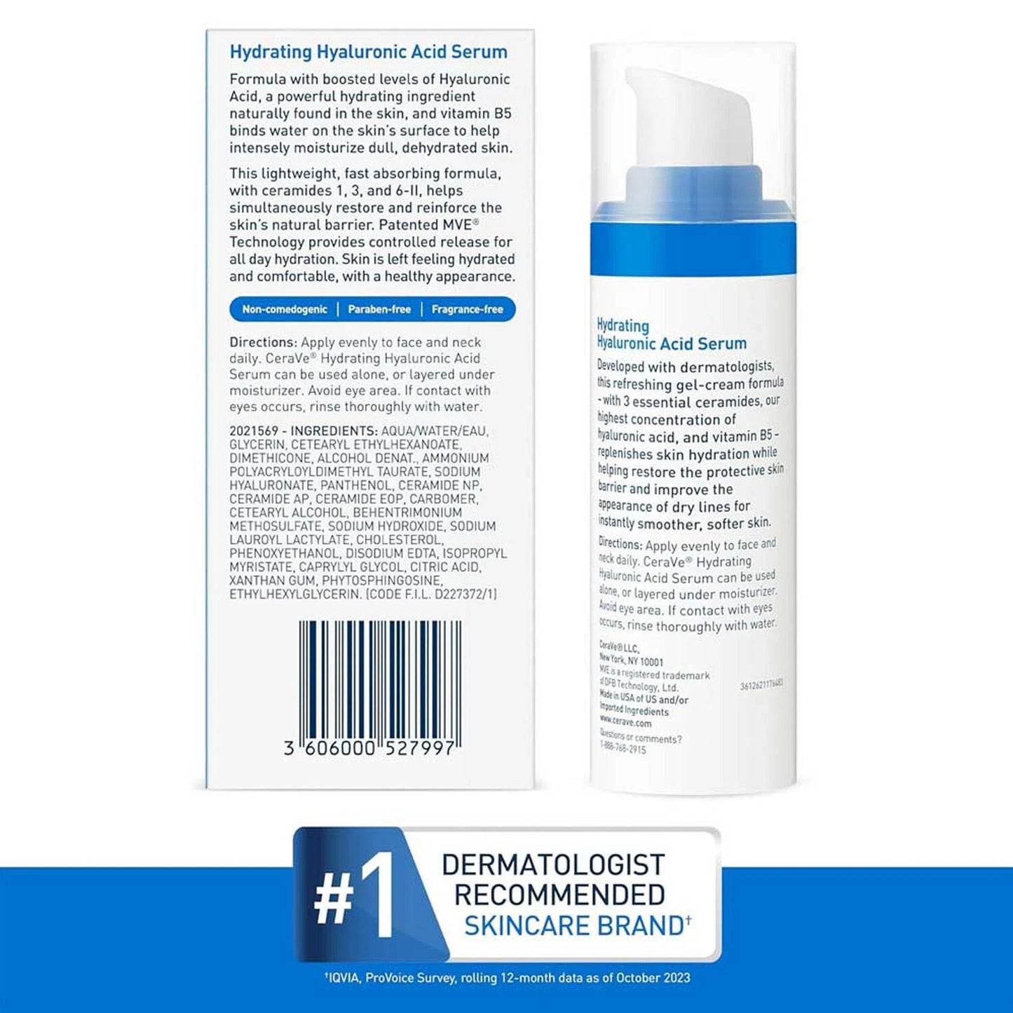 CeraVe Hydrating Hyaluronic Acid Serum 30ml
