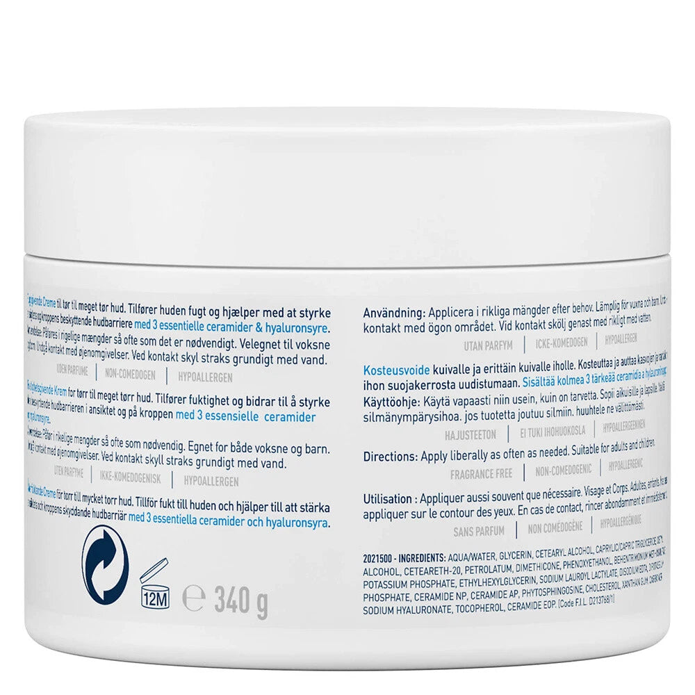 CeraVe Moisturising Cream with Baume Hydratant 340g