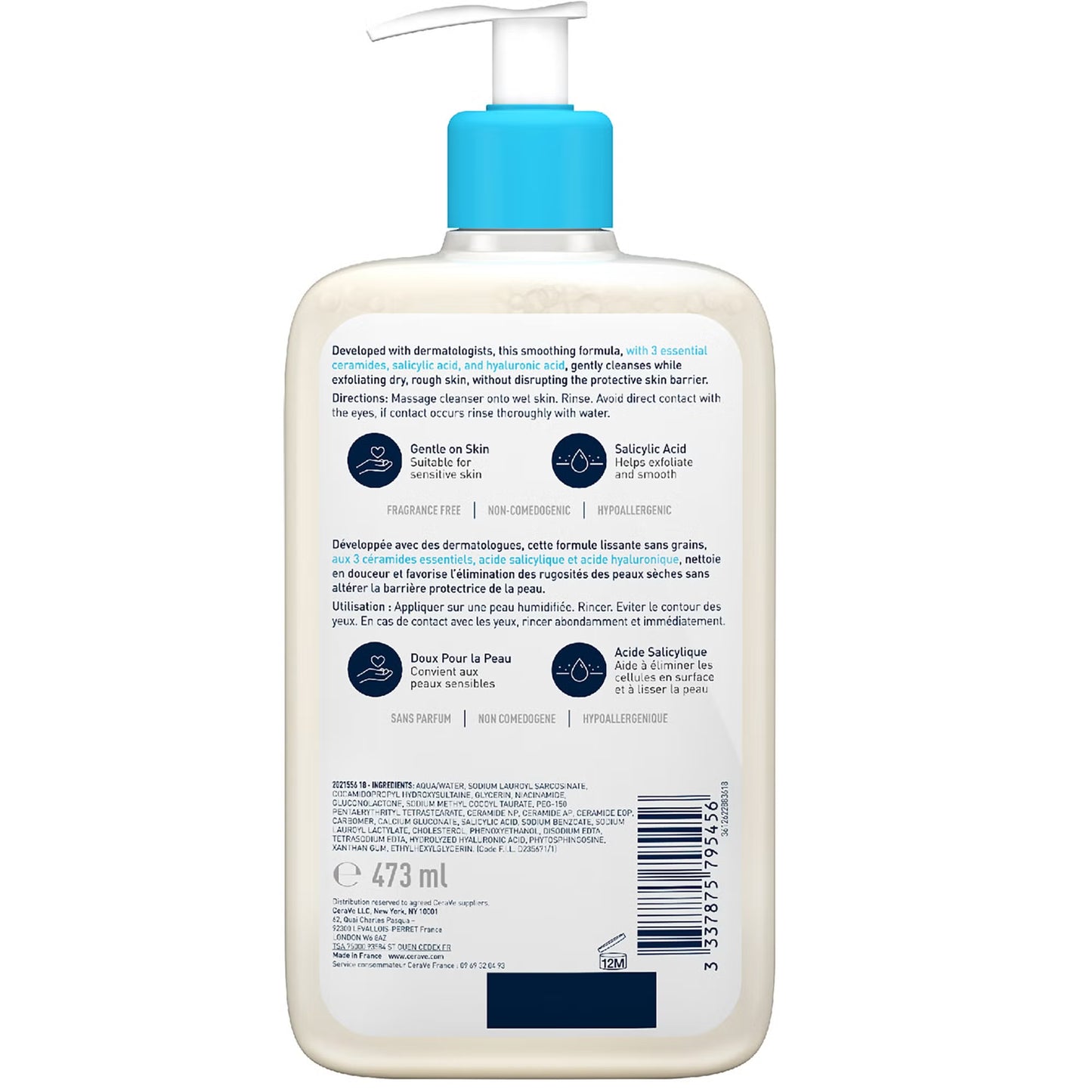 CeraVe SA Smoothing Cleanser 473ml