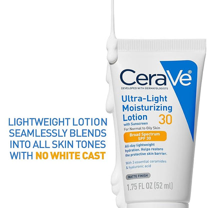 CeraVe Ultra-Light Moisturizing Lotion With SPF 30 For Normal to Oily Skin 50ml