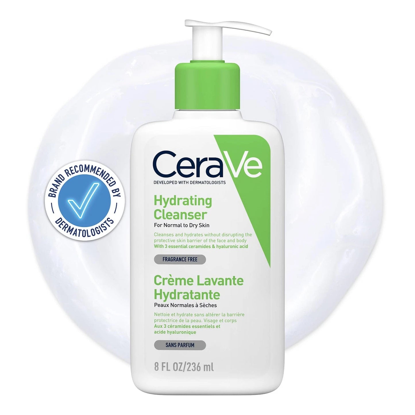 Cerave Hydrating Cleanser Normal To Dry Skin 8Oz/236Ml