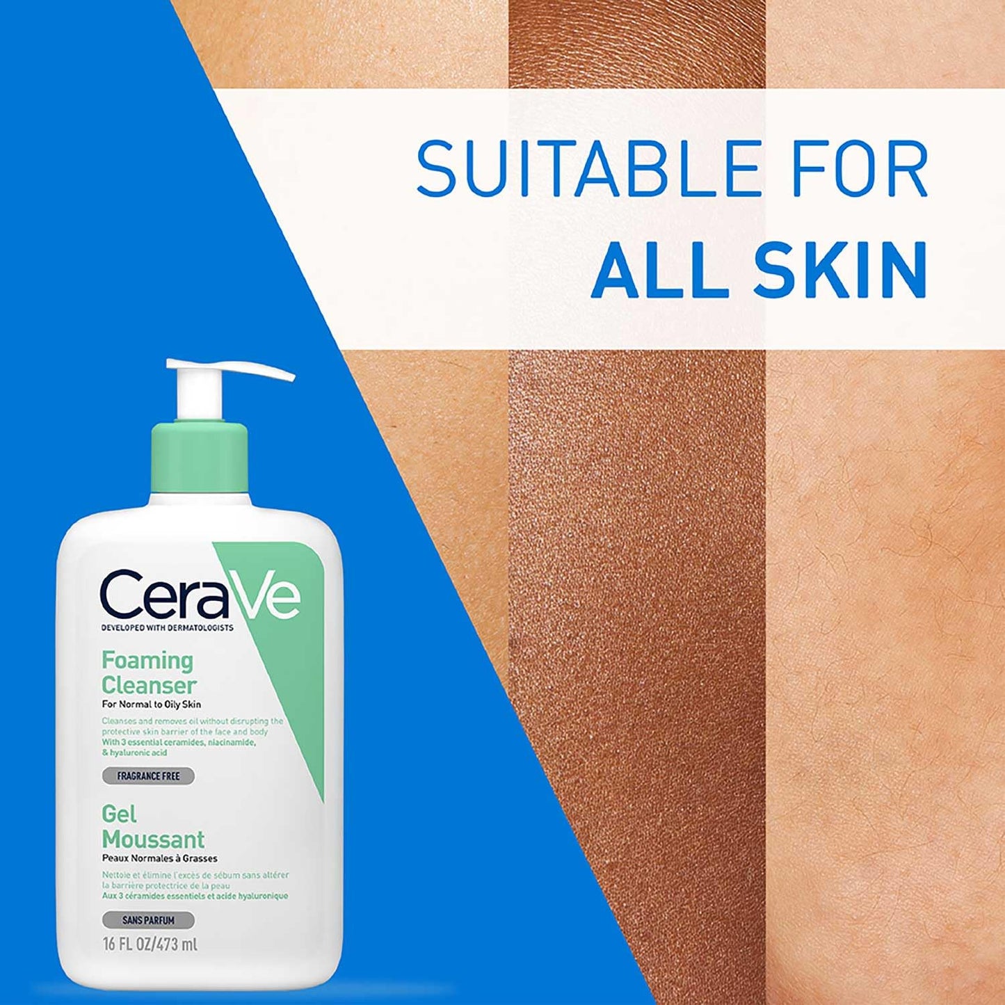 Cerave Foaming Cleanser For Normal To Oily Skin 473Ml