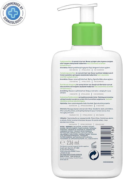 Cerave Hydrating Cleanser Normal To Dry Skin 8Oz/236Ml