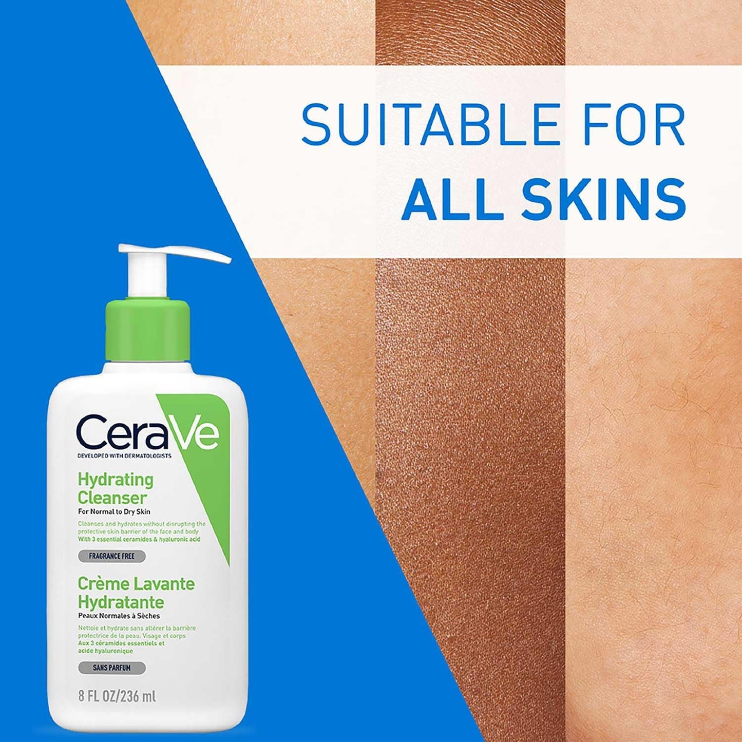 Cerave Hydrating Cleanser Normal To Dry Skin 8Oz/236Ml