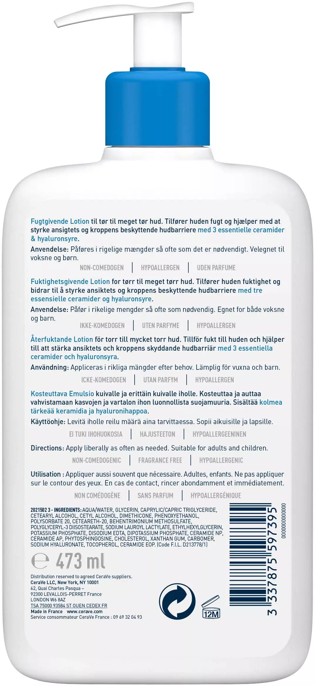 Cerave Moisturising Lotion 473Ml