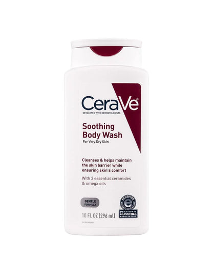Cerave Soothing Body Wash 10 Oz(296ml) for Very Dry Skin & Eczema Authentic