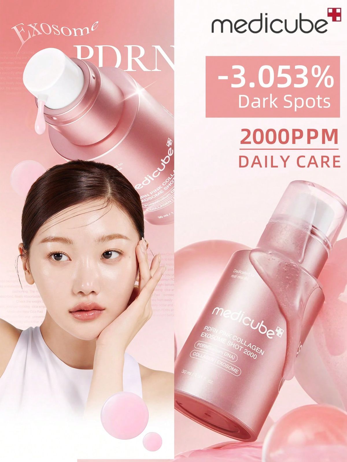 Medicube - PDRN Pink Collagen Exosome Shot 2000 - 30ml