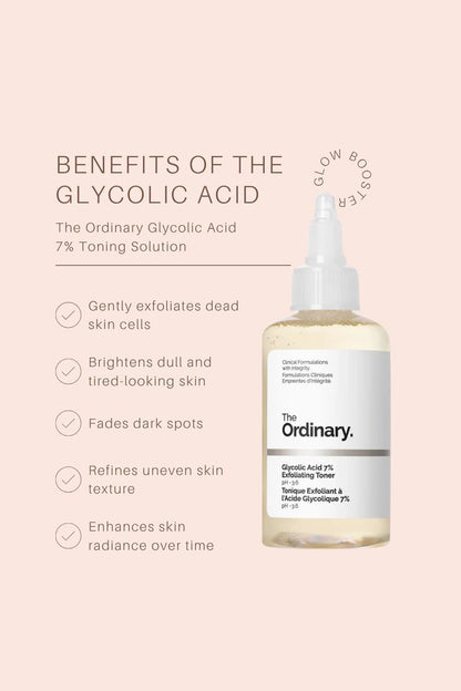 The Ordinary Glycolic Acid 7% Exfoliating Toner 240ml